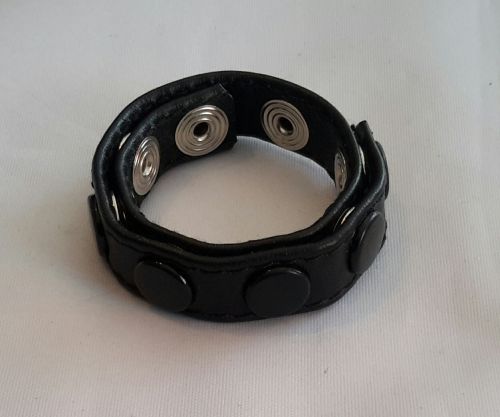 Multisnap Leather Cockstrap (Regular)